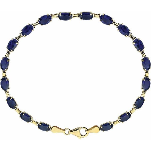 Blue Sapphire  Diamond Bracelet