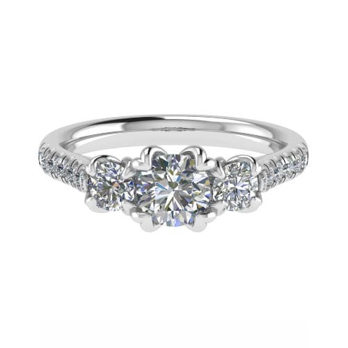 Double Prong 0.50 - 1.75 Carat Natural  Diamond Ring