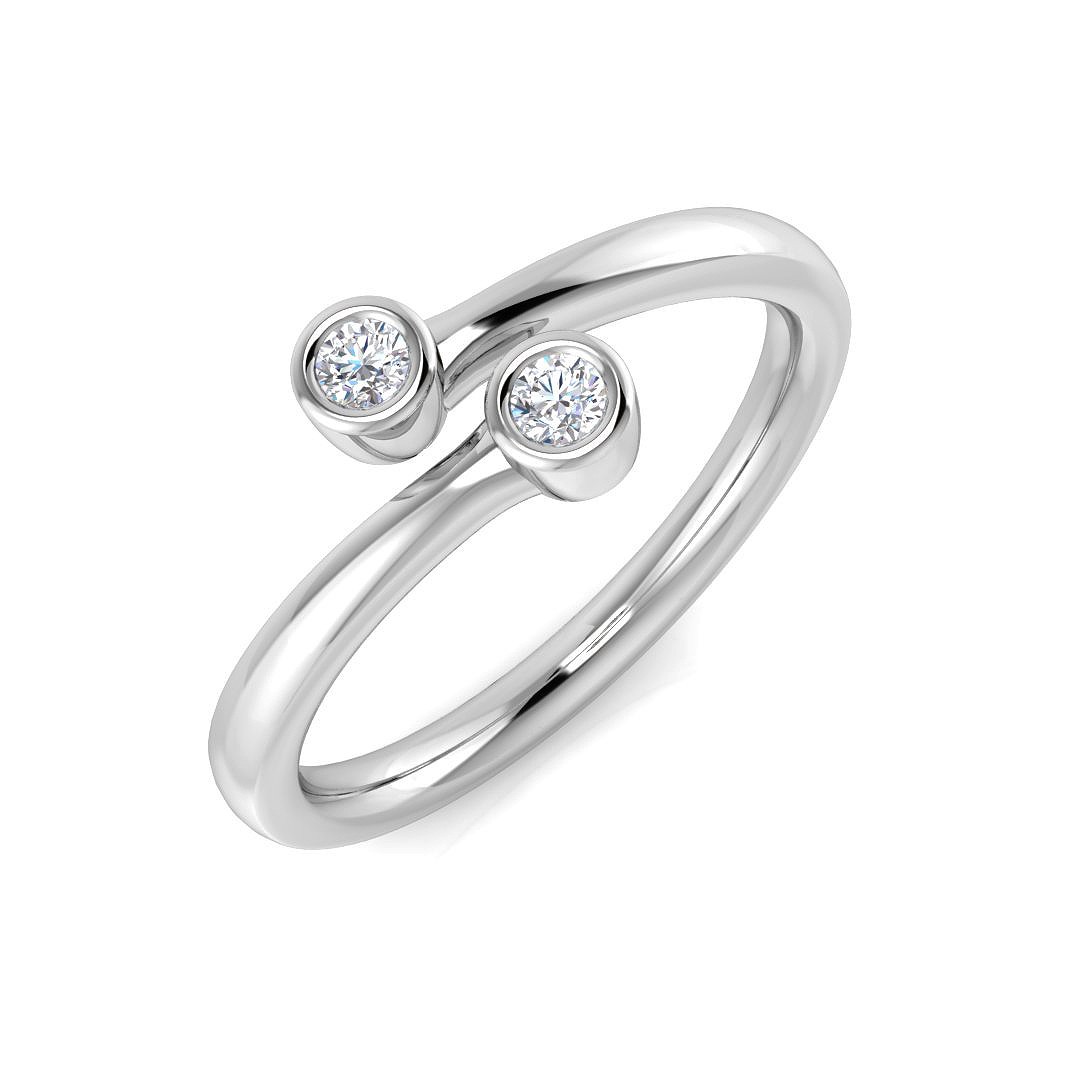 Bezel Set Lab-Created Julz12  Diamond Ring