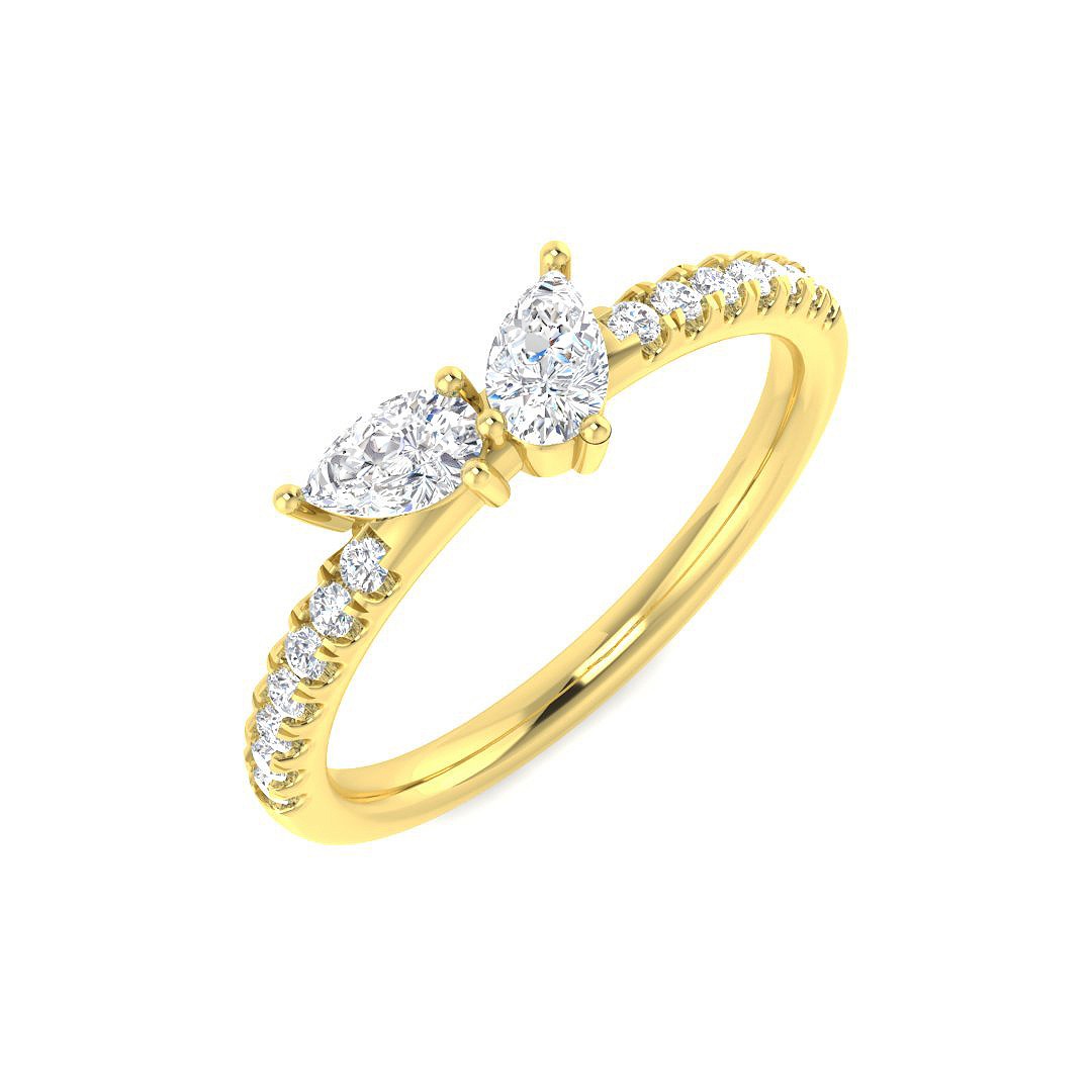 3 Prong Set Natural lalutest2 Diamond Ring