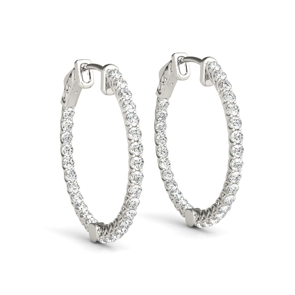 Kassie 2.34 - 10.00 Carat Natural 4 Claw Set  Diamond Earrings