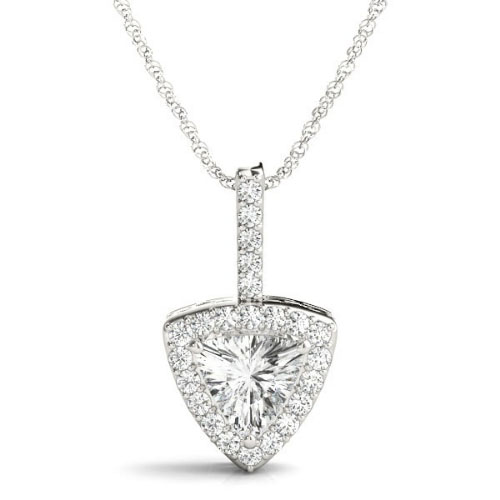 Theora 0.42 - 2.35 Carat Natural Diamond 3 Prong  Necklace