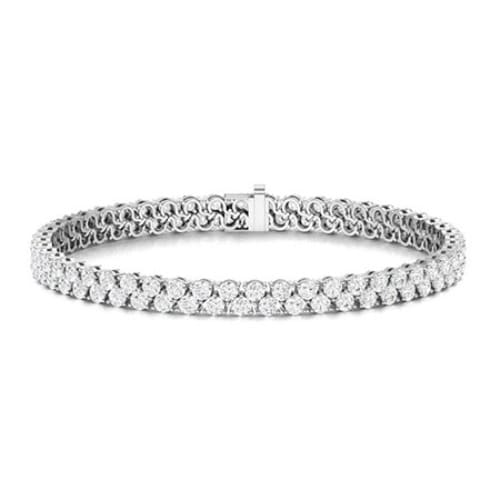 Sybill Natural 3 Prong  Diamond Bracelet