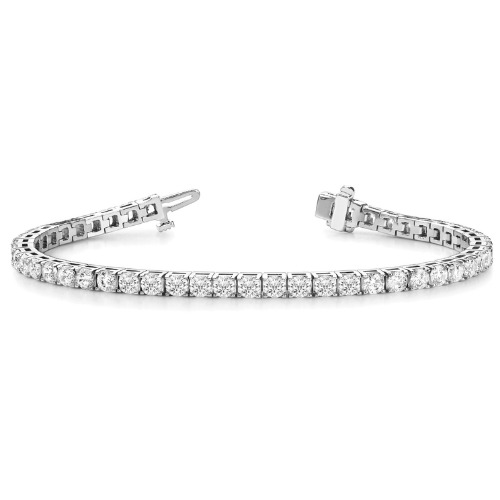 Raylene Natural 4 Prong  Diamond Bracelet