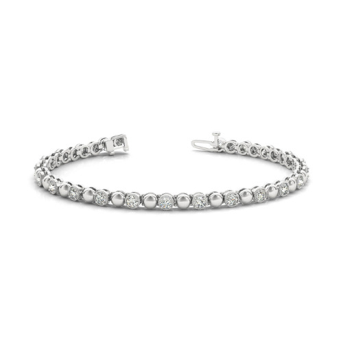 Prynne Natural 4 Prong  Diamond Bracelet
