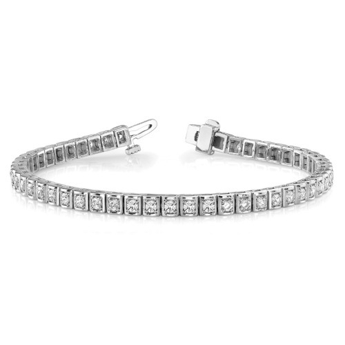 Rosanna Natural 4 Prong  Diamond Bracelet