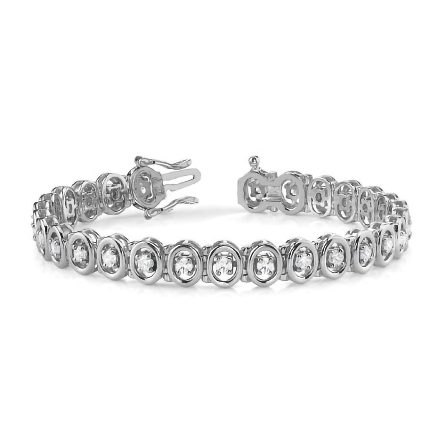 Ria Natural 4 Prong  Diamond Bracelet