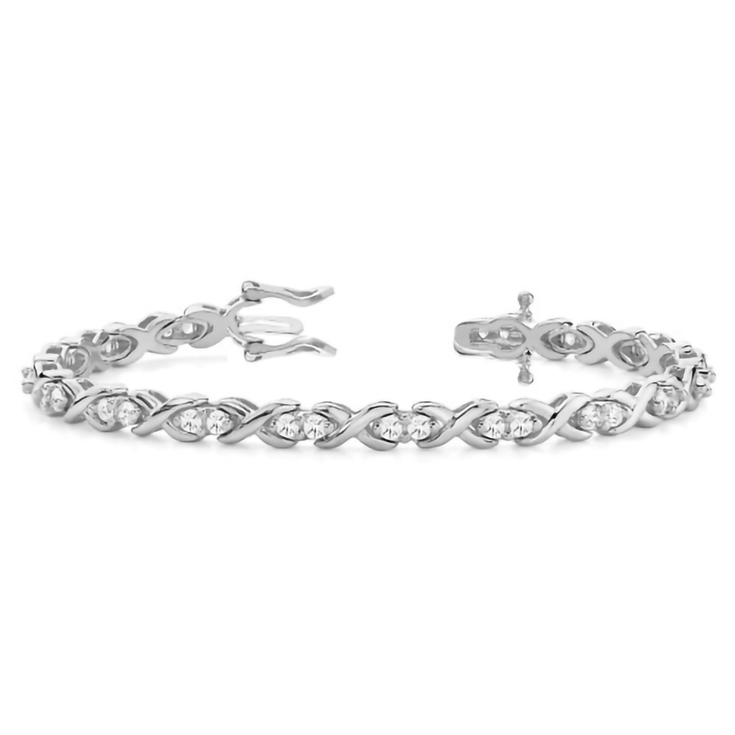 Rosy Natural XO  Diamond Bracelet