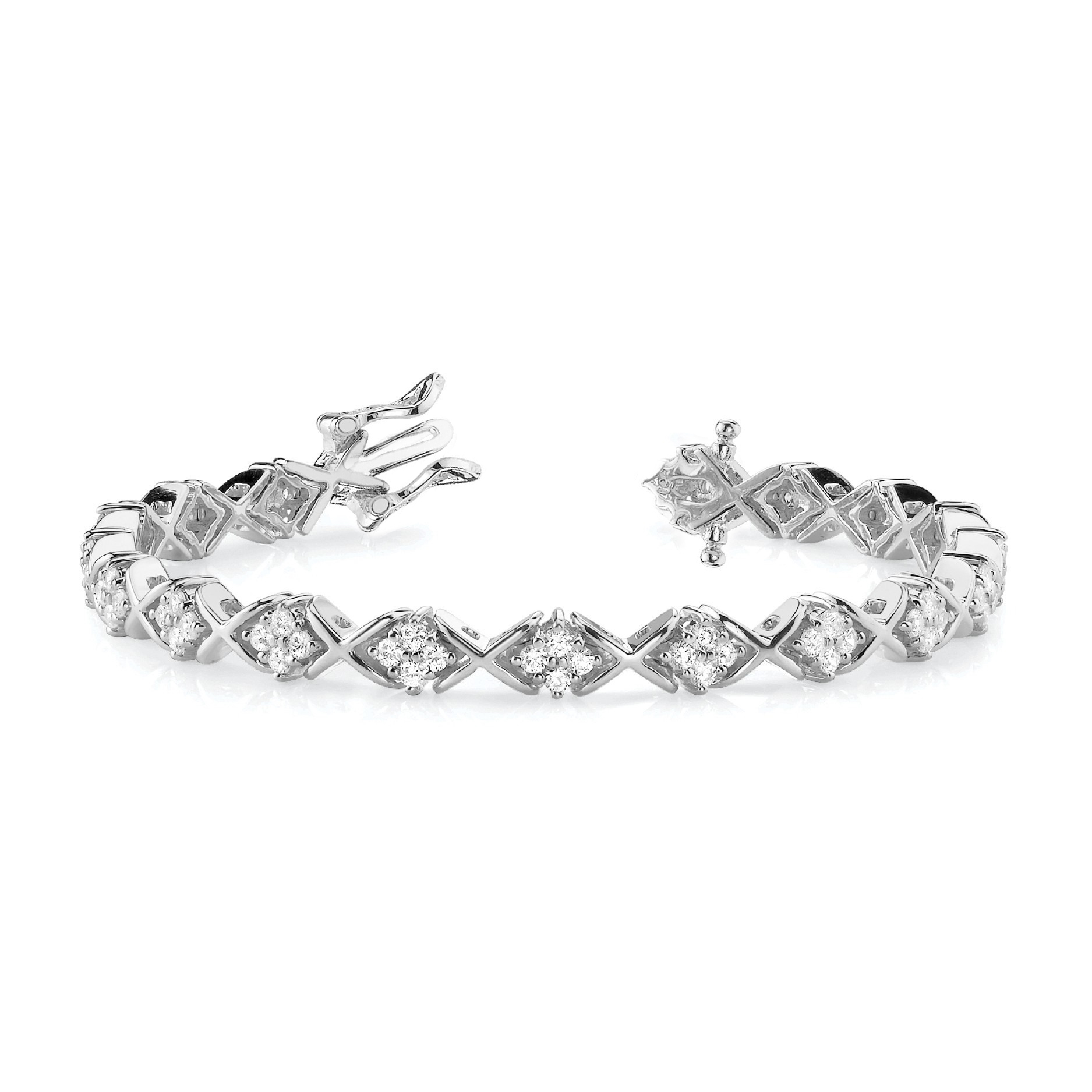 Rayleen Natural XO  Diamond Bracelet