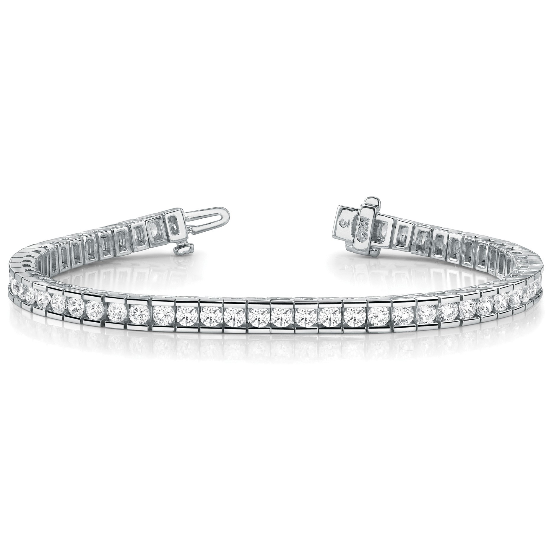 Royelle Natural Channel Set  Diamond Bracelet
