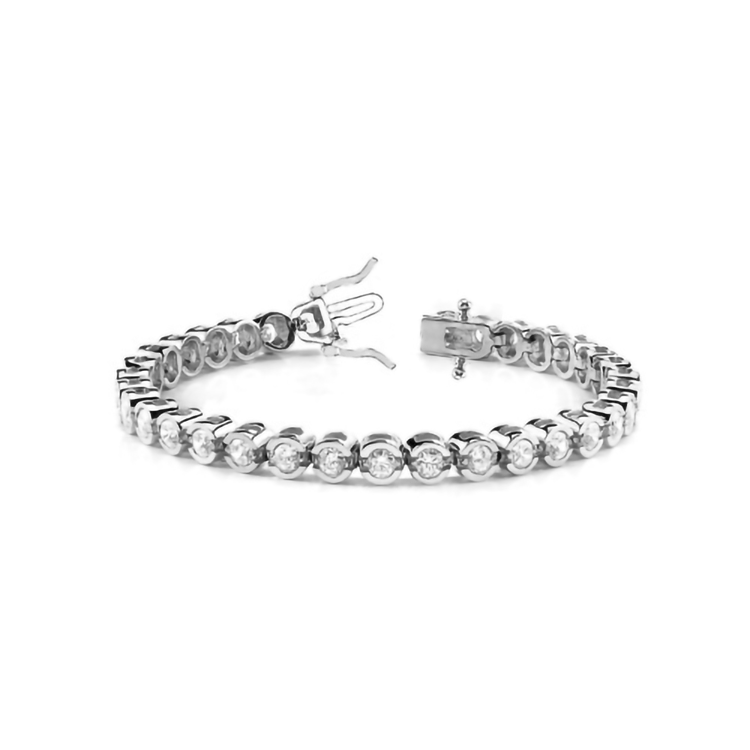 Rylee Natural Semi Bezel  Diamond Bracelet