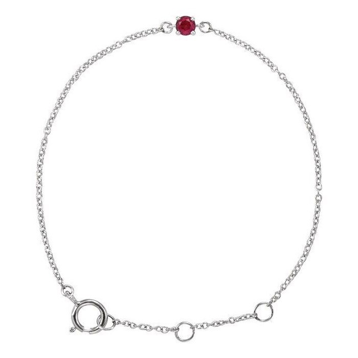 Tatiara Natural Ruby  Diamond Bracelet
