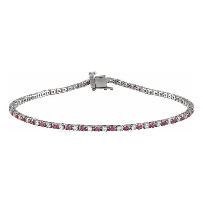 Tannaz Lab Grown Ruby  Diamond Bracelet