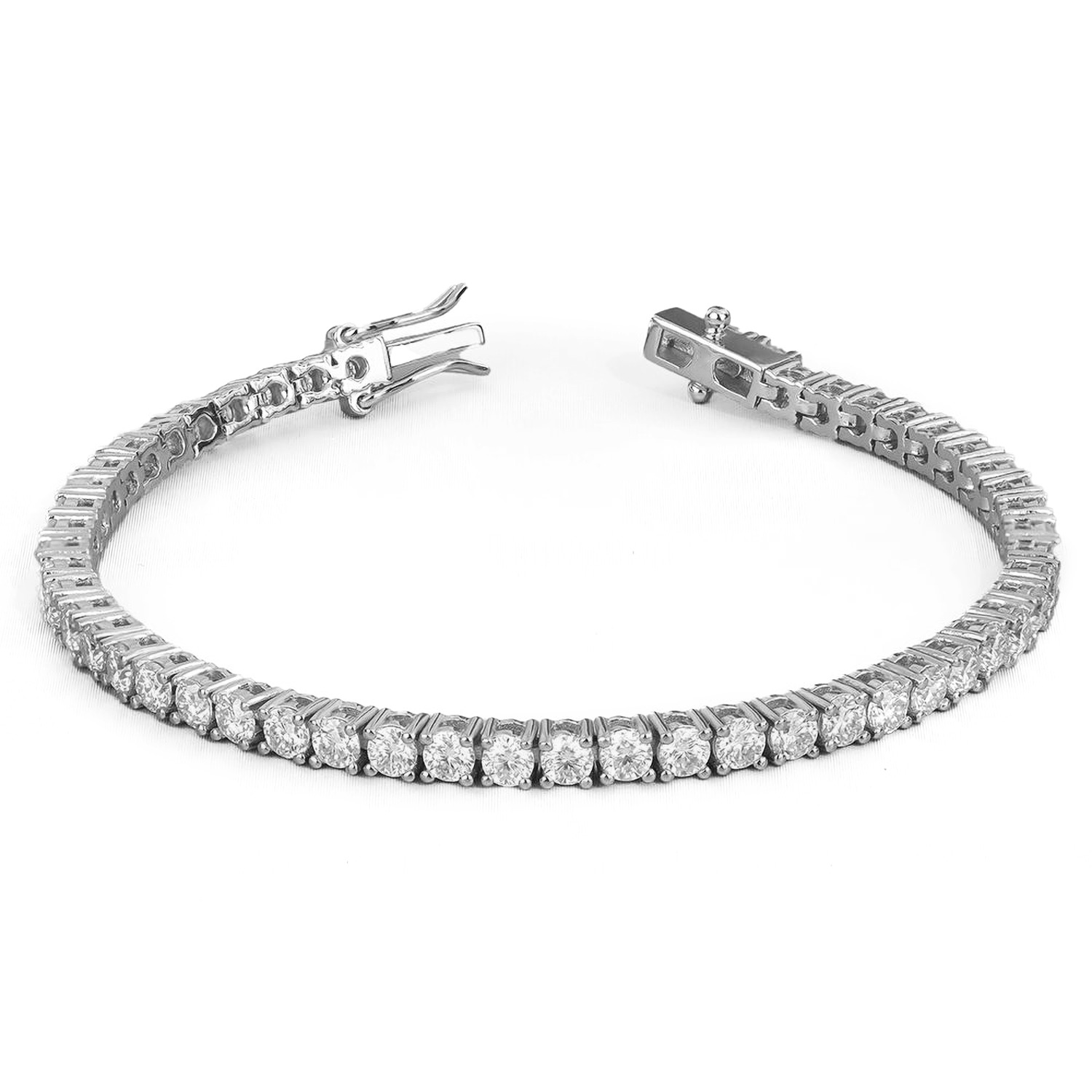 Paityn 1.00ct to 5.00ct Lab & Natural Round Diamond 4 Prong Diamond Tennis Bracelet