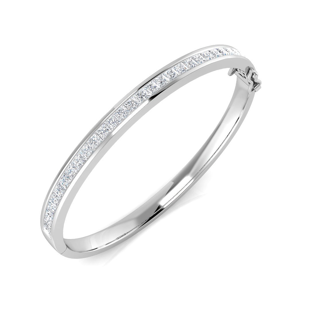 Lorinsa Lab-Created Channel Set Diamond Ring