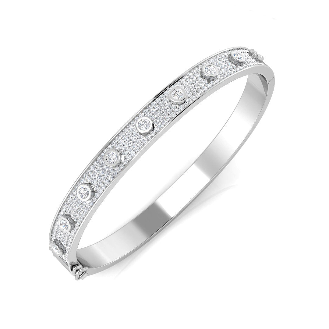 Suriena Lab-Created Bezel Set Diamond Ring