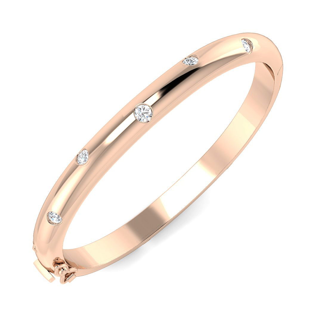 Darrisa Lab-Created Bezel Set Diamond Bracelet