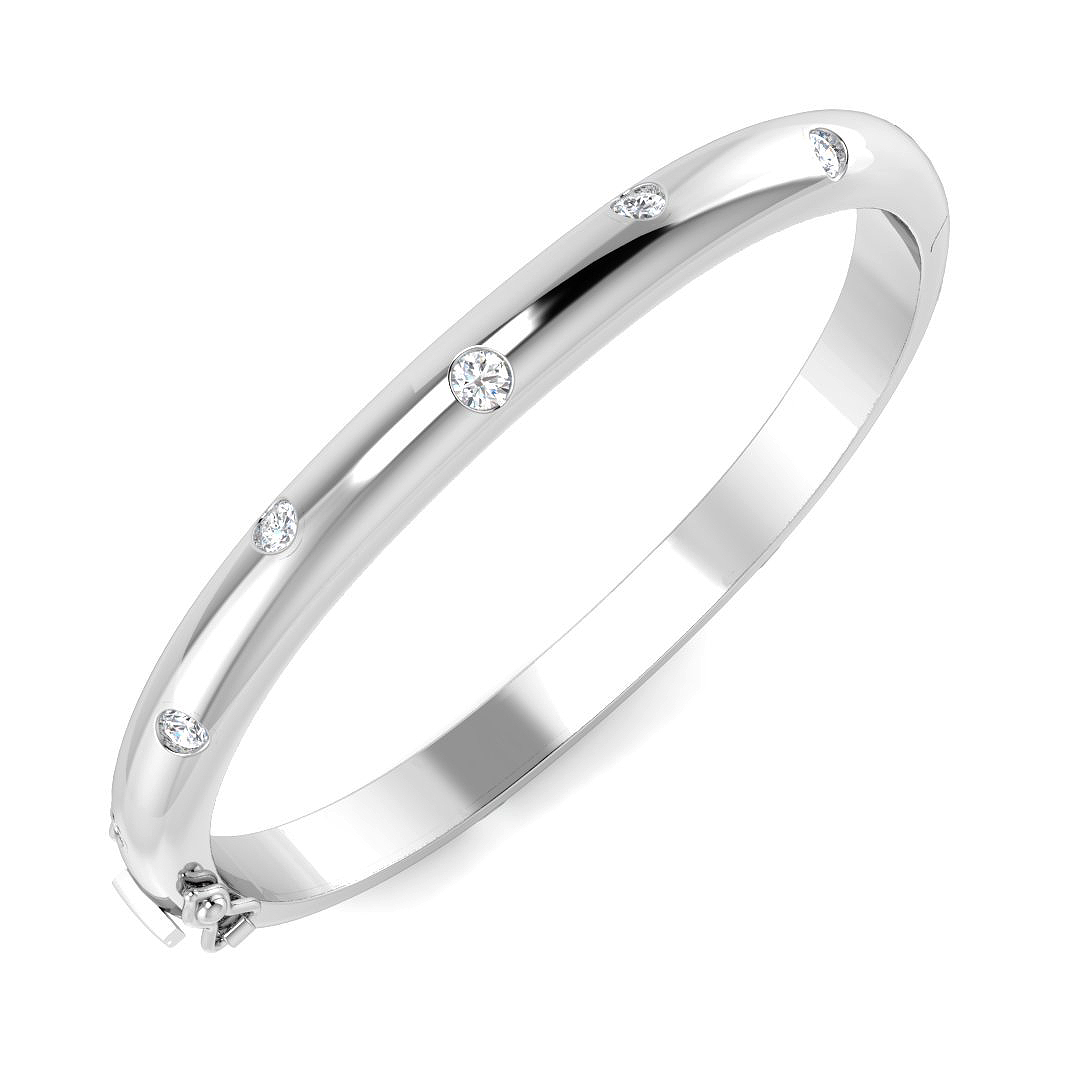 Darrisa Lab-Created Bezel Set Diamond Ring