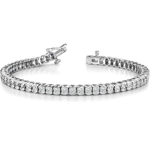 Payton Natural Semi Bezel  Diamond Bracelet