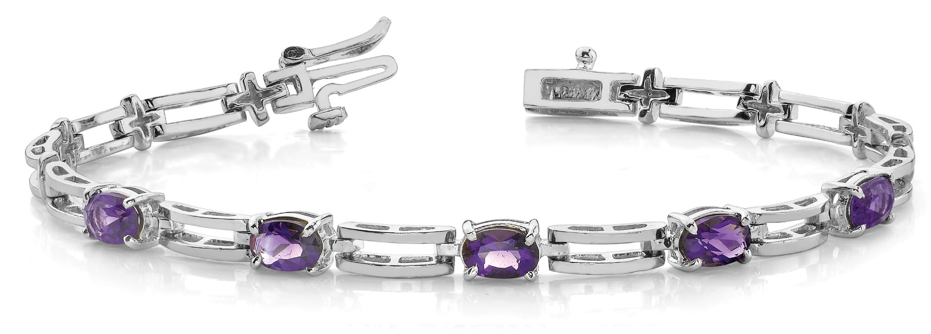 Archie Amethyst  Diamond Bracelet