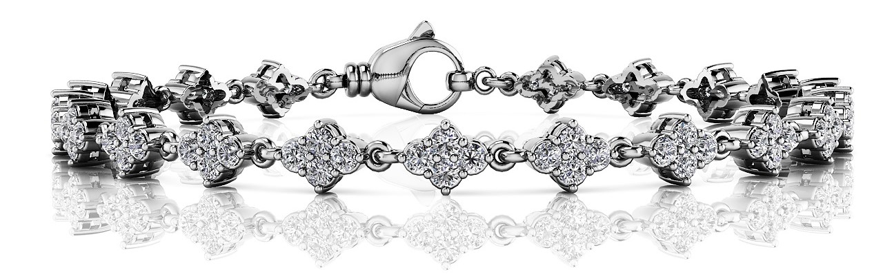 Vilma Natural Prong Set Diamond Bracelet