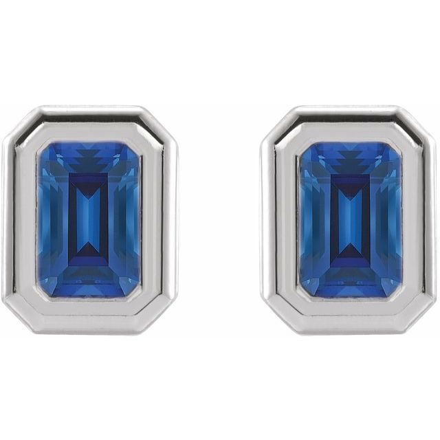 Torun Blue Sapphire  Diamond Earrings