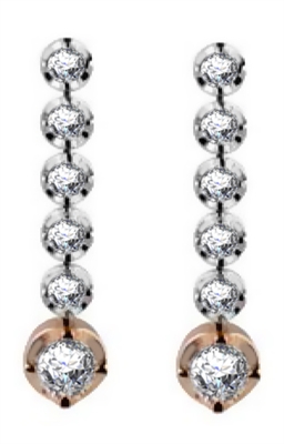 Luria 0.40 - 1.05 Carat Natural 4 Prong Set  Diamond Earrings