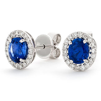 Antoonia Blue Sapphire  Diamond Earrings