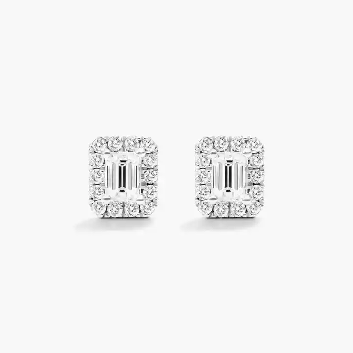 Katie 0.40 - 3.00 Carat Natural 4 Prong  Diamond Earrings