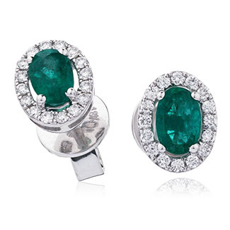 Aytama Emerald  Diamond Earrings