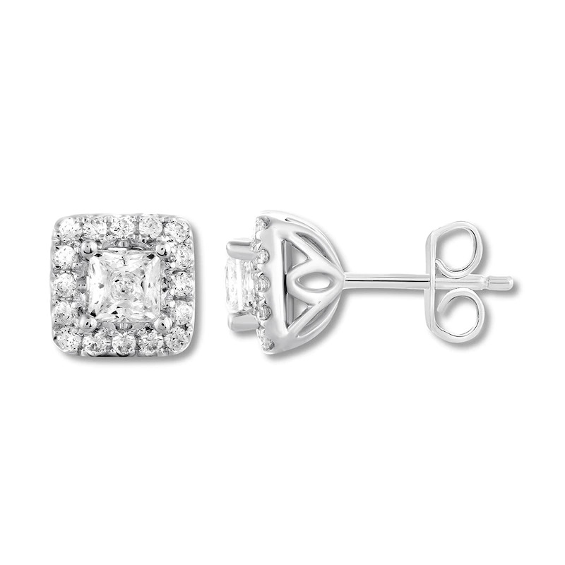Janine 0.10 - 3.00 Carat Natural 4 Prong  Diamond Earrings
