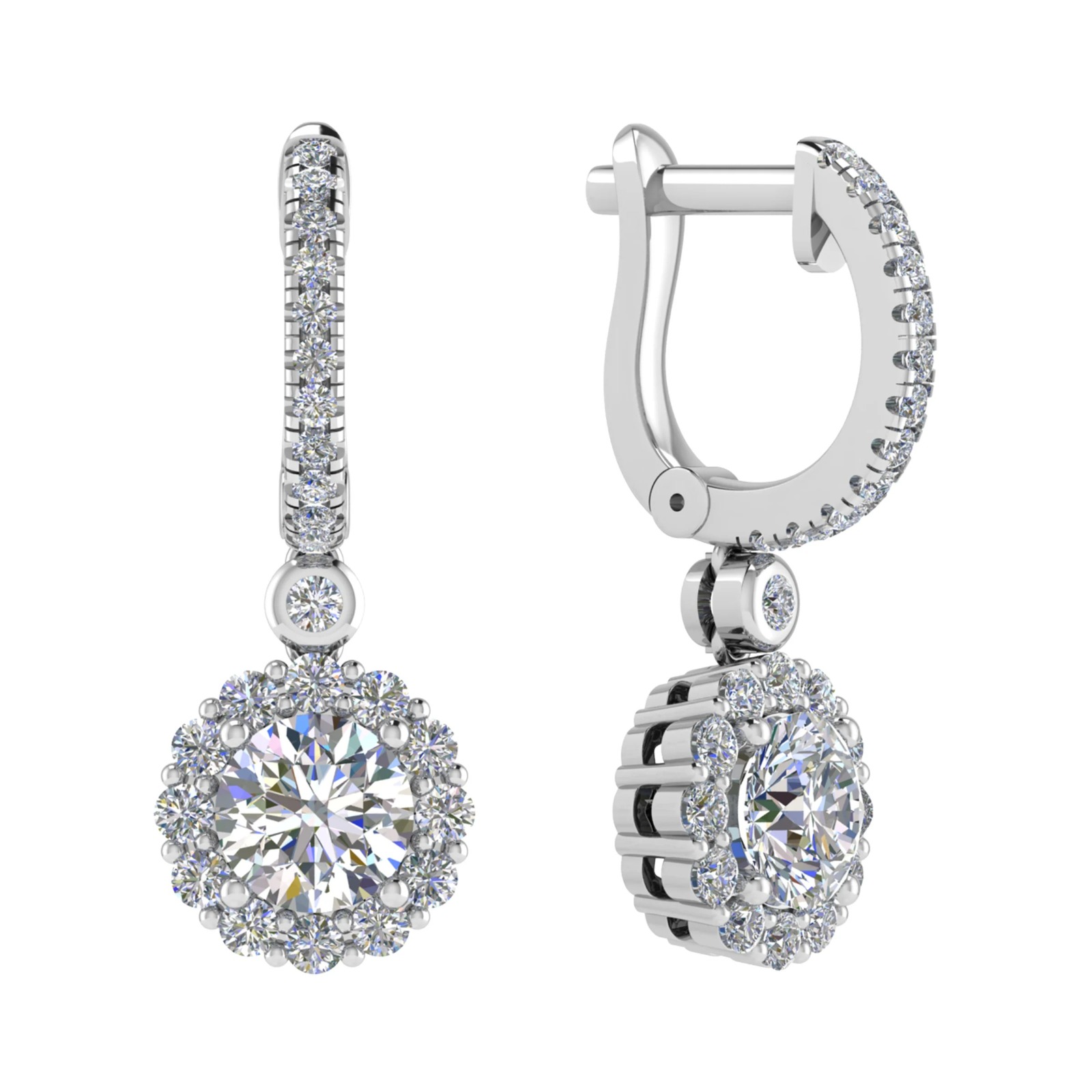 Katin Natural 4 Prong  Diamond Earrings