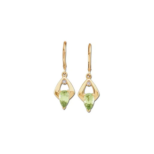 Amora Peridot  Diamond Earrings