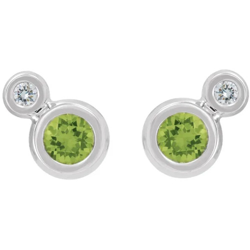 Gem Peridot Bezel Set 