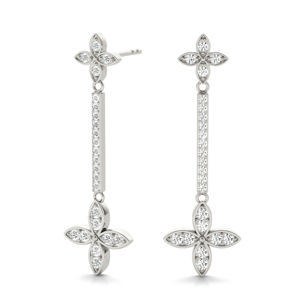 Benjamin Lab-Created Prong Set Diamond Earrings