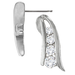 Fadia 0.35 Carat Natural  Diamond Earrings
