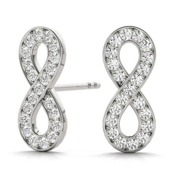 Raya Natural Pave Set  Diamond Earrings