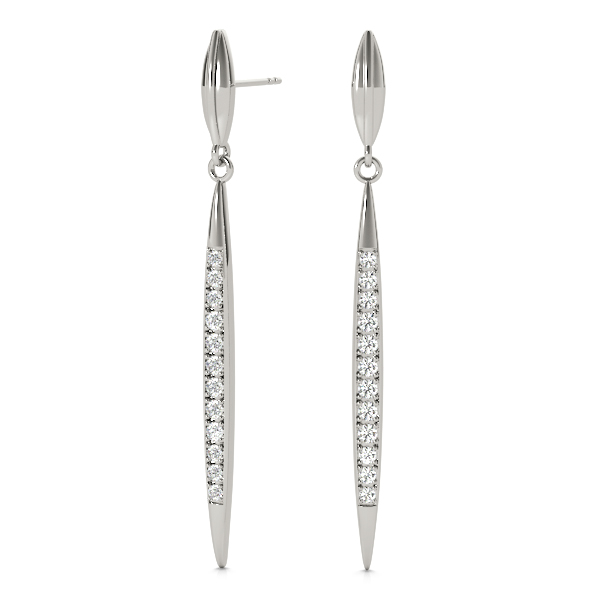 Peter Lab-Created Pave Set  Diamond Earrings