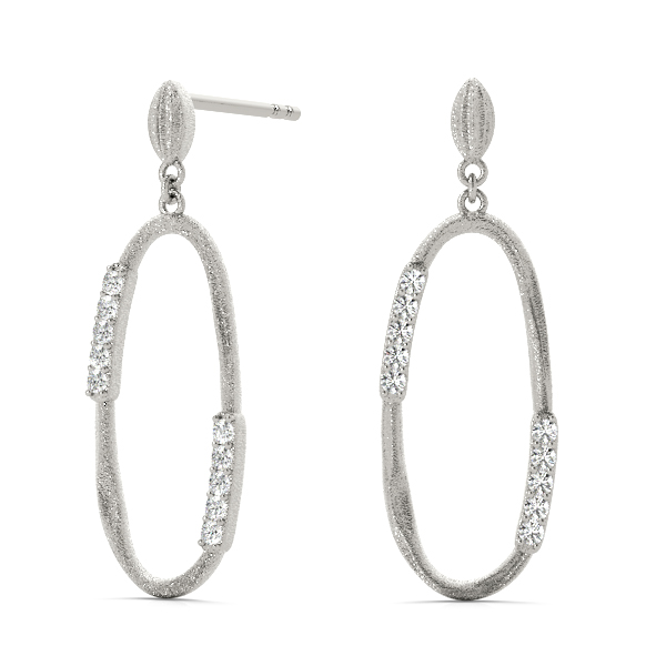 Daniel Natural Prong Set  Diamond Earrings