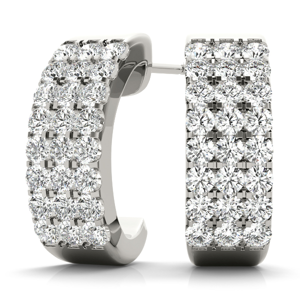 Harmony Natural Pave Setting  Diamond Earrings