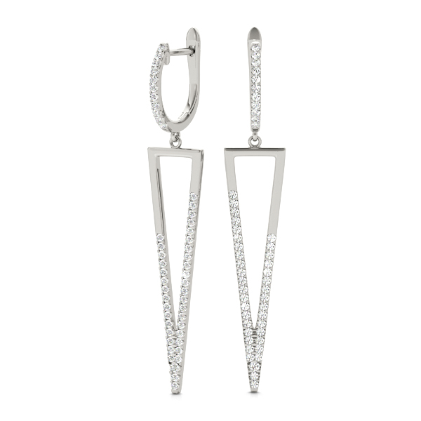 Arthur Natural Pave Set  Diamond Earrings