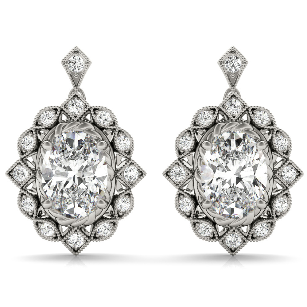 Elza 0.50 - 2.50 Carat Natural  Diamond Earrings