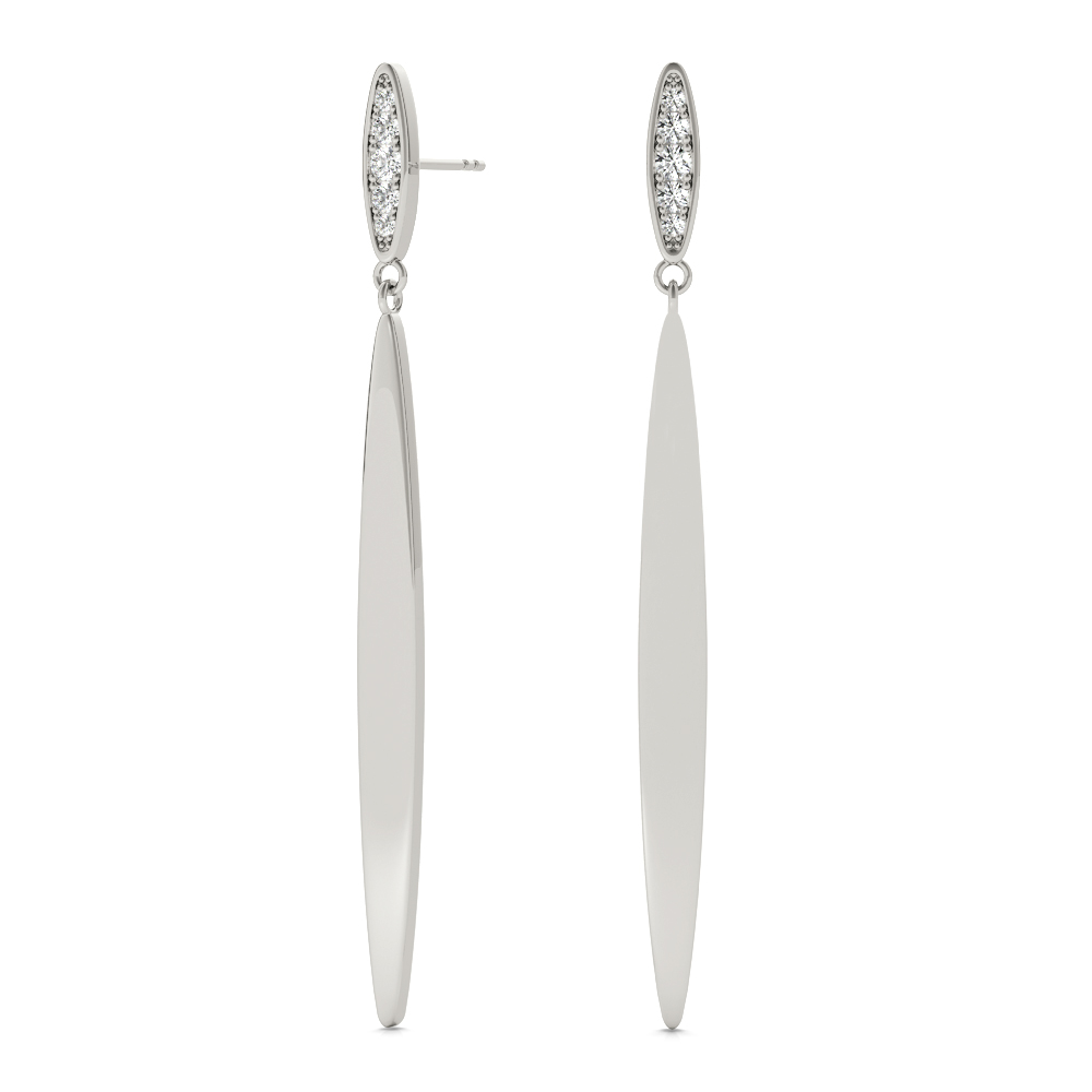 Arden Natural Bezel Set  Diamond Earrings