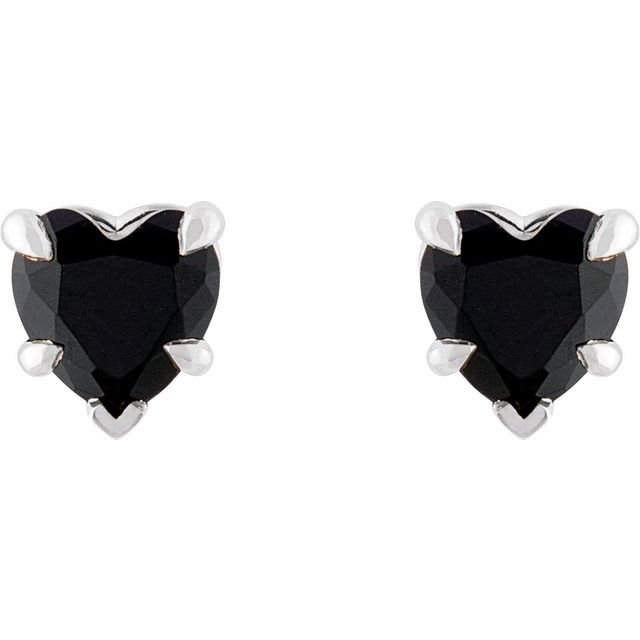 Stajina Black 5 Prong  Diamond Earrings