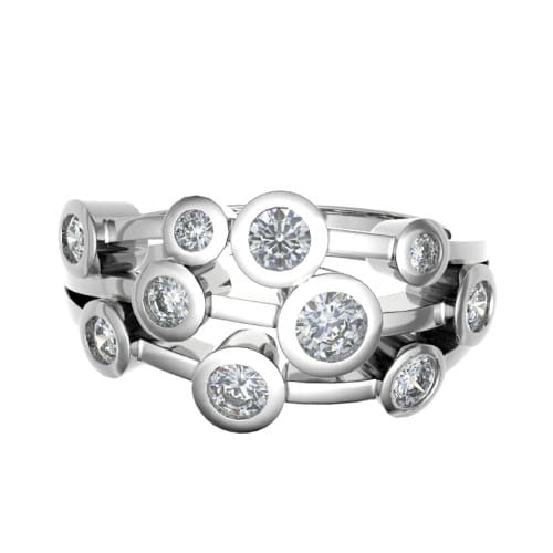 Emmalena Natural Bezel Set  Diamond Ring