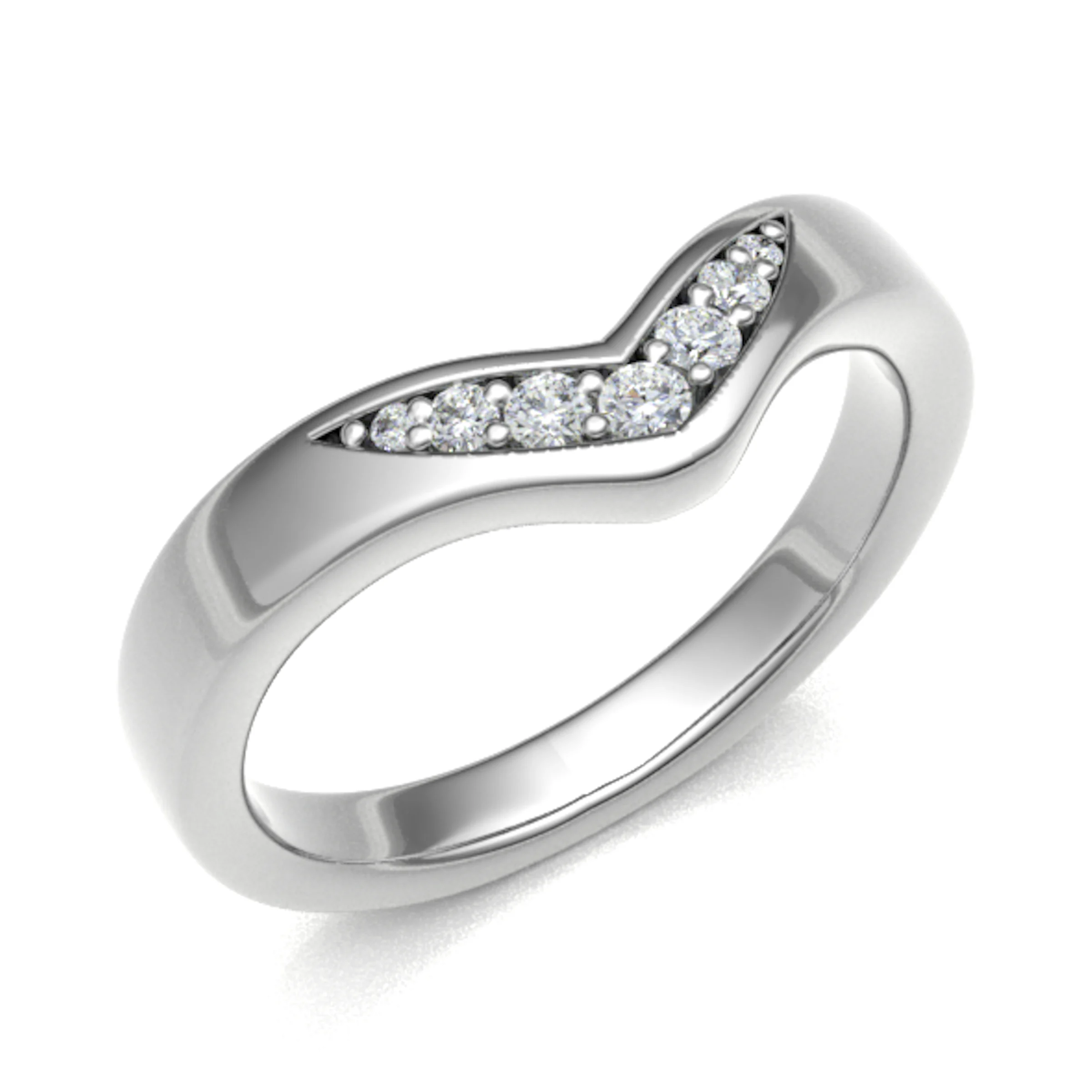 Eormenhilde Natural Diamond Prong  Wedding Ring
