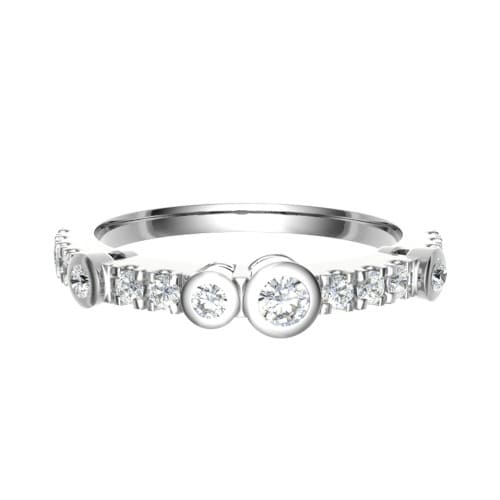 Eboni Natural Bezel Set  Diamond Ring