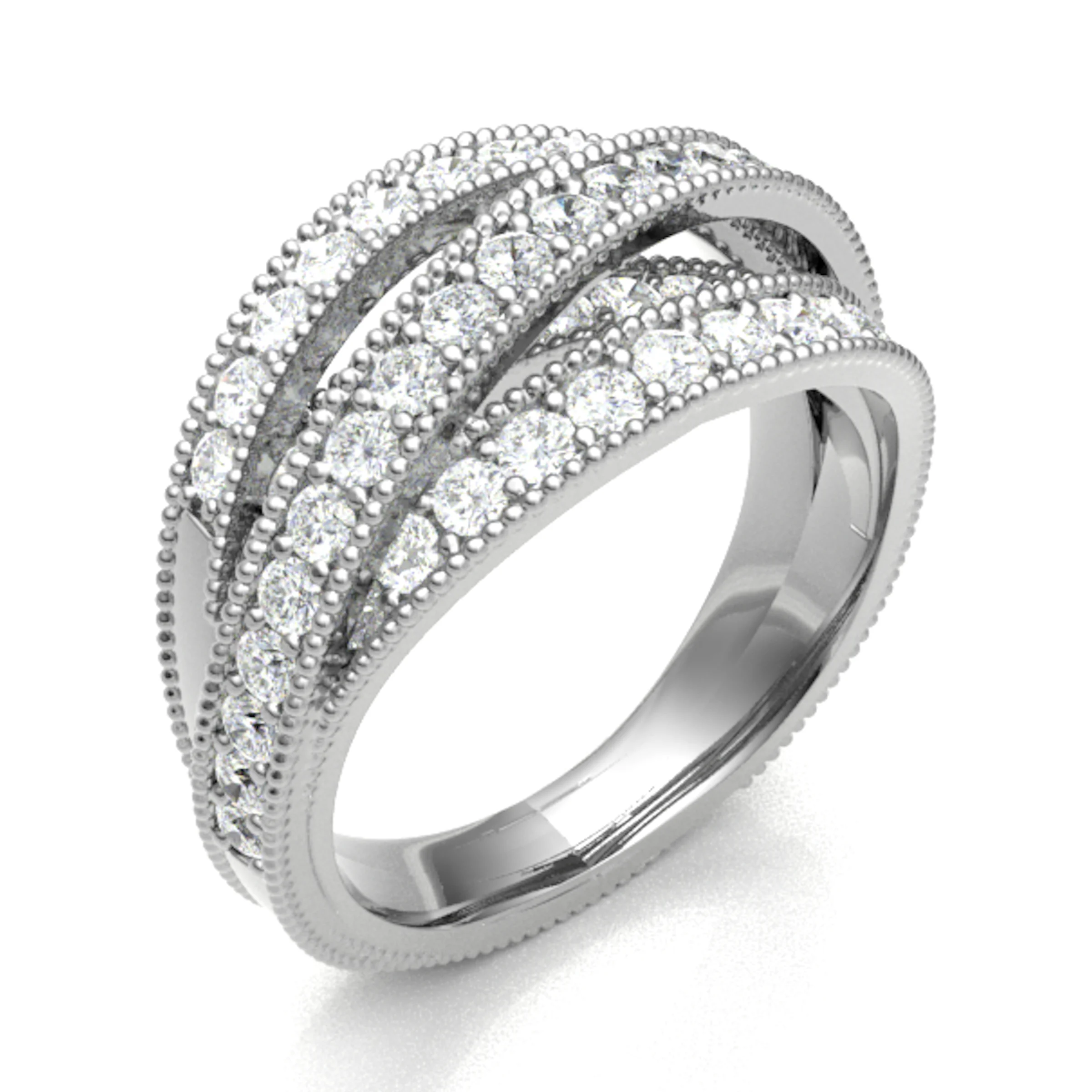 Eadwynn Natural Pave Set  Diamond Ring