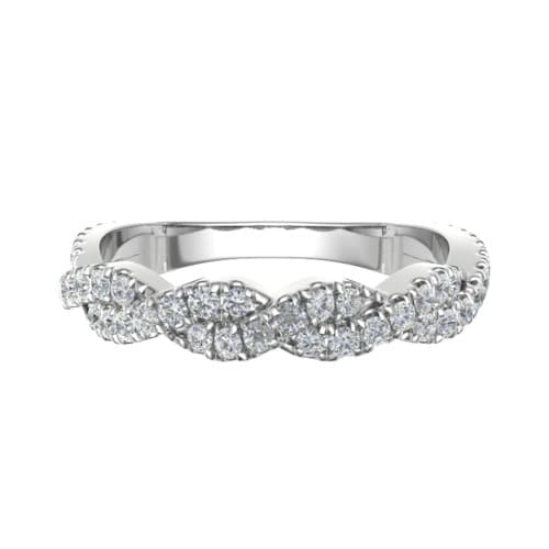 Ellaine Natural Micro Pave Set  Diamond Ring