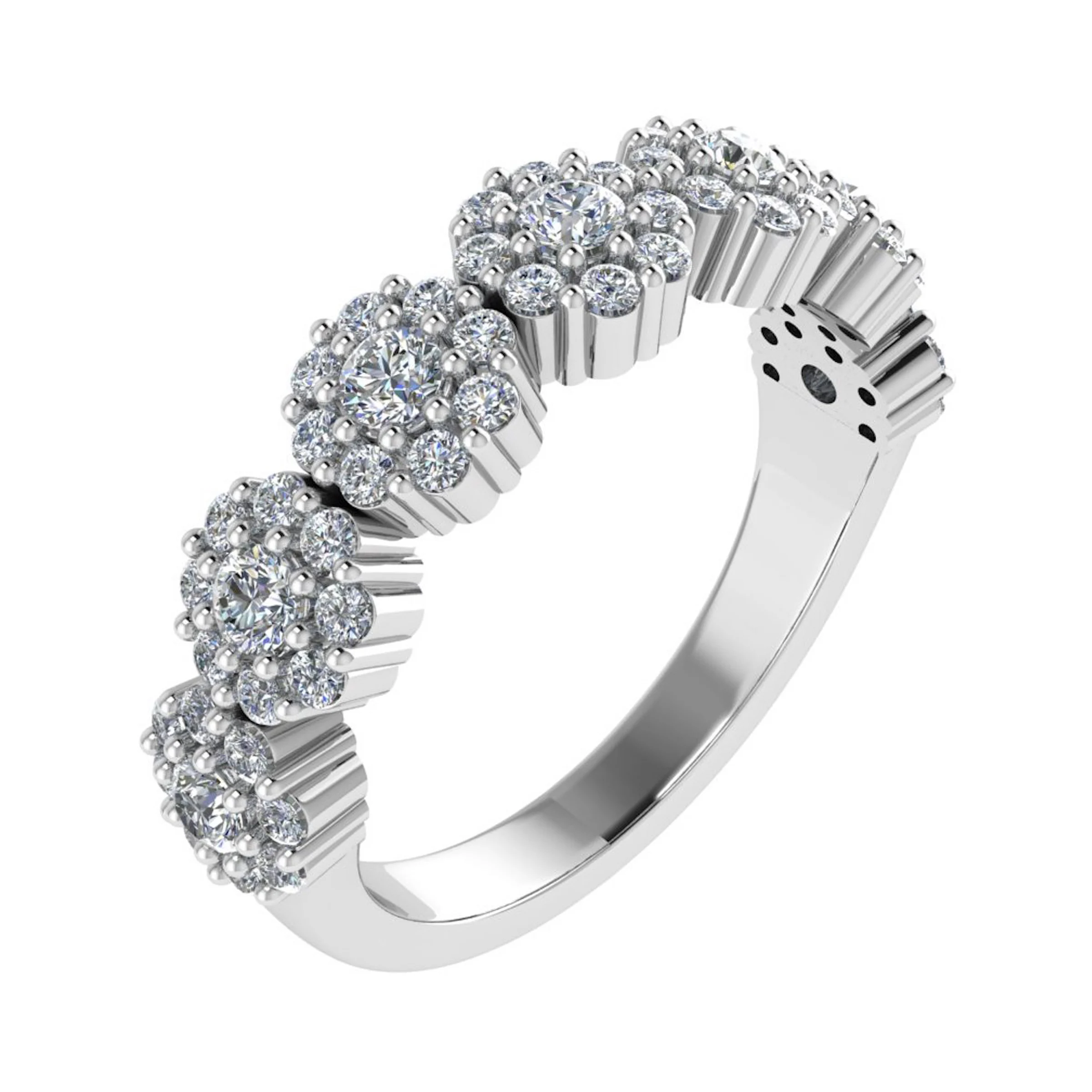 Eadwina Natural Prong  Diamond Ring
